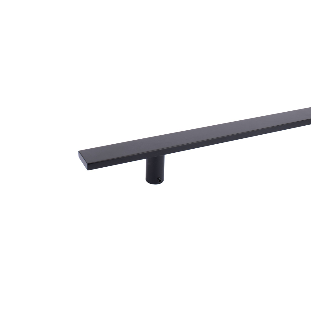 SOX 316 Single Flat Inline T-Bar Pull Handle Matt Black - 1000mm